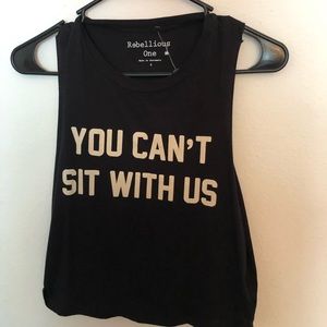 Mean girls quote crop top